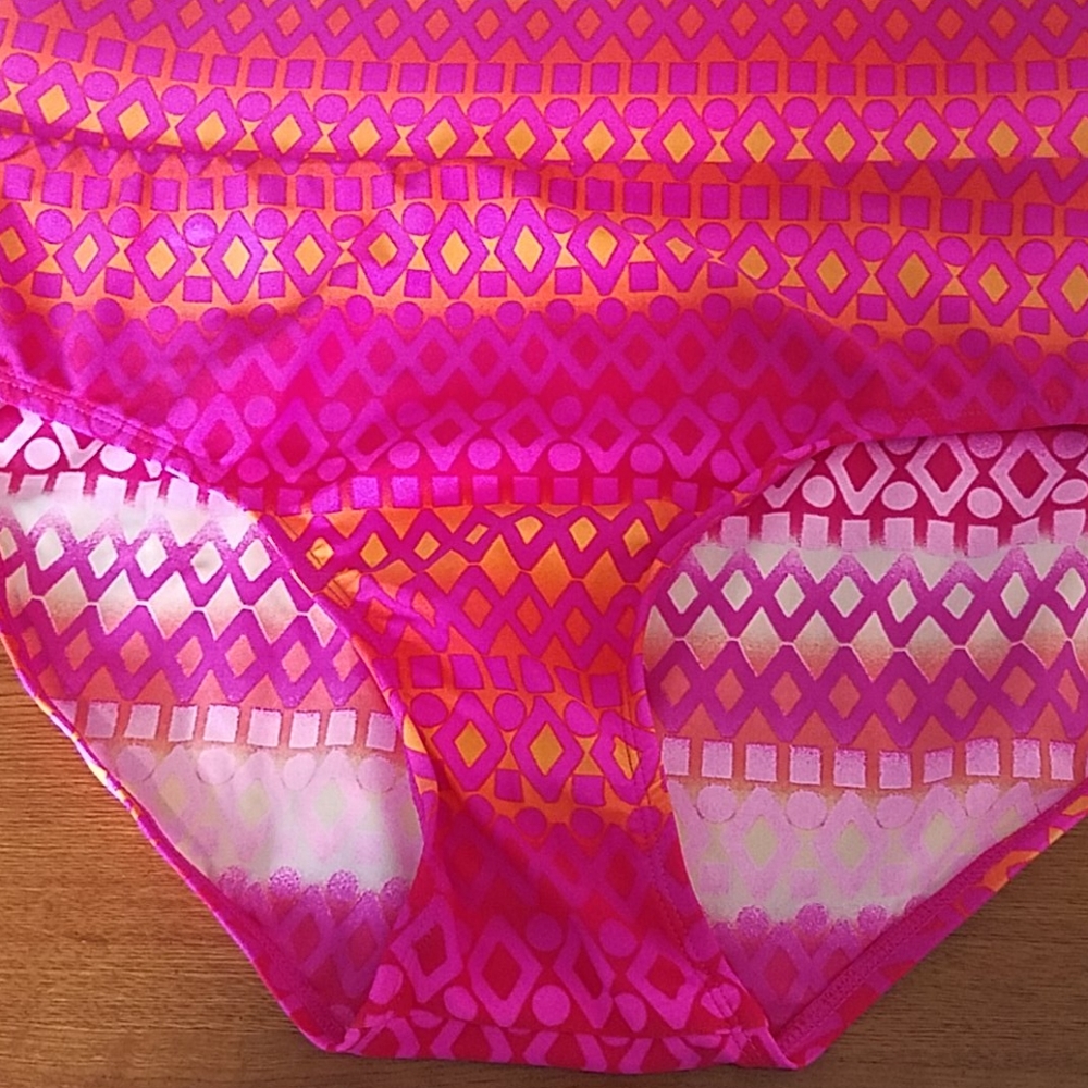 Pink and orange bikini bottom 16w